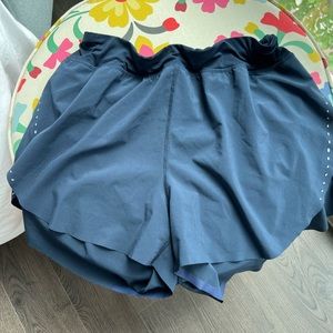 Find your pace high-rise lined short 3” navy lululemon